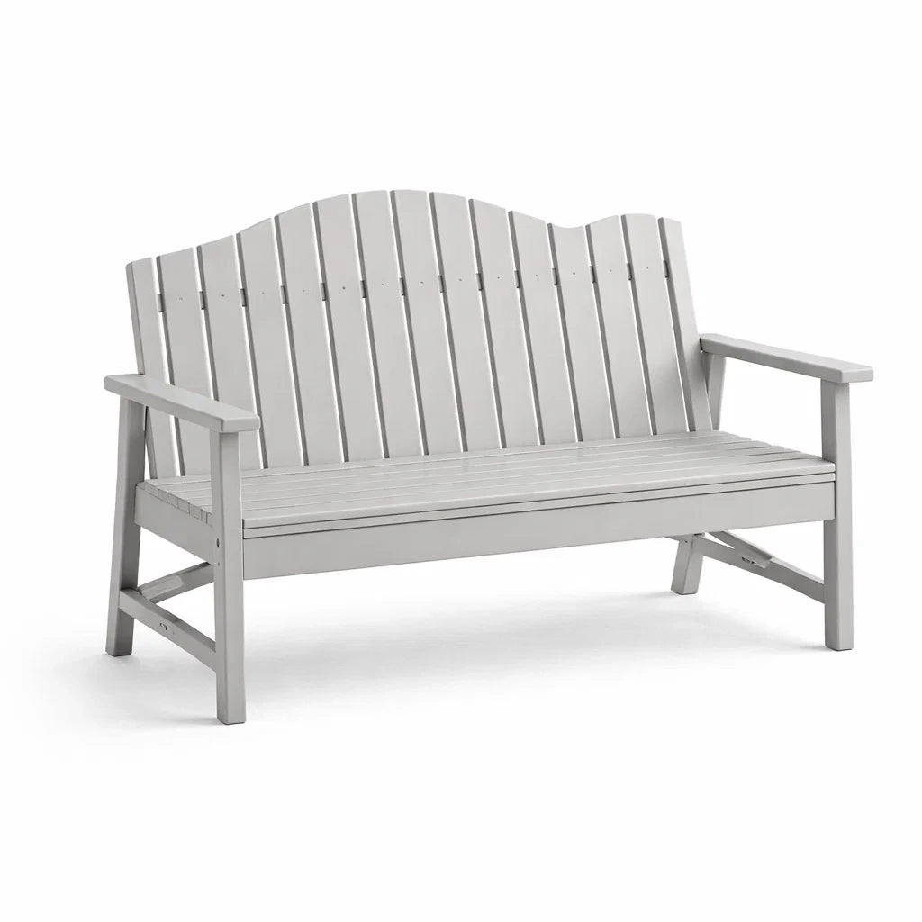 Panchina da Giardino Grigia in Legno di Acacia